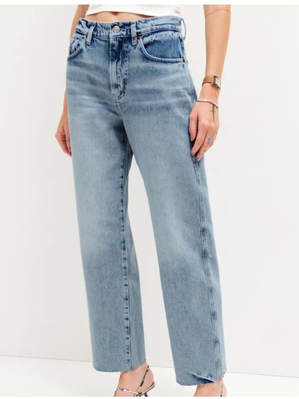 Reformation Val 90s Mid Rise Straight Cropped Jeans Manzanita - Size 29